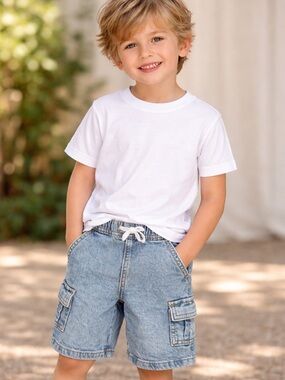 Cat & Jack Light Blue Cargo Shorts